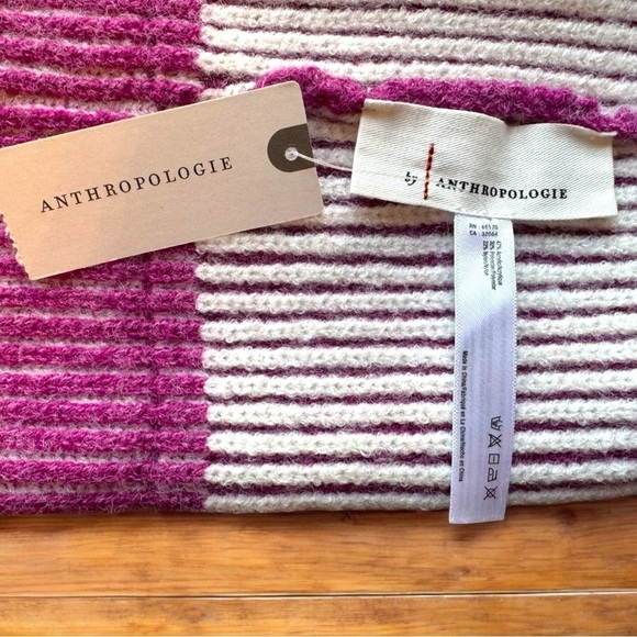 ANTHROPOLOGIE Ribbed Knit Beanie - Pink/Rose - OS NWT main image 7